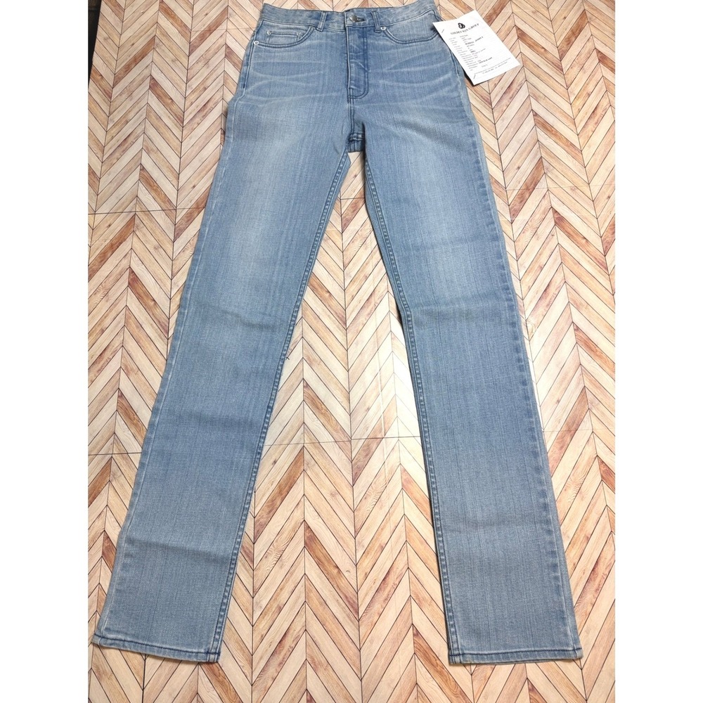 NEW‎ BLK DNM Jeans 6 Womens 26 Straight Leg Blue Wash Y2K Indie Denim